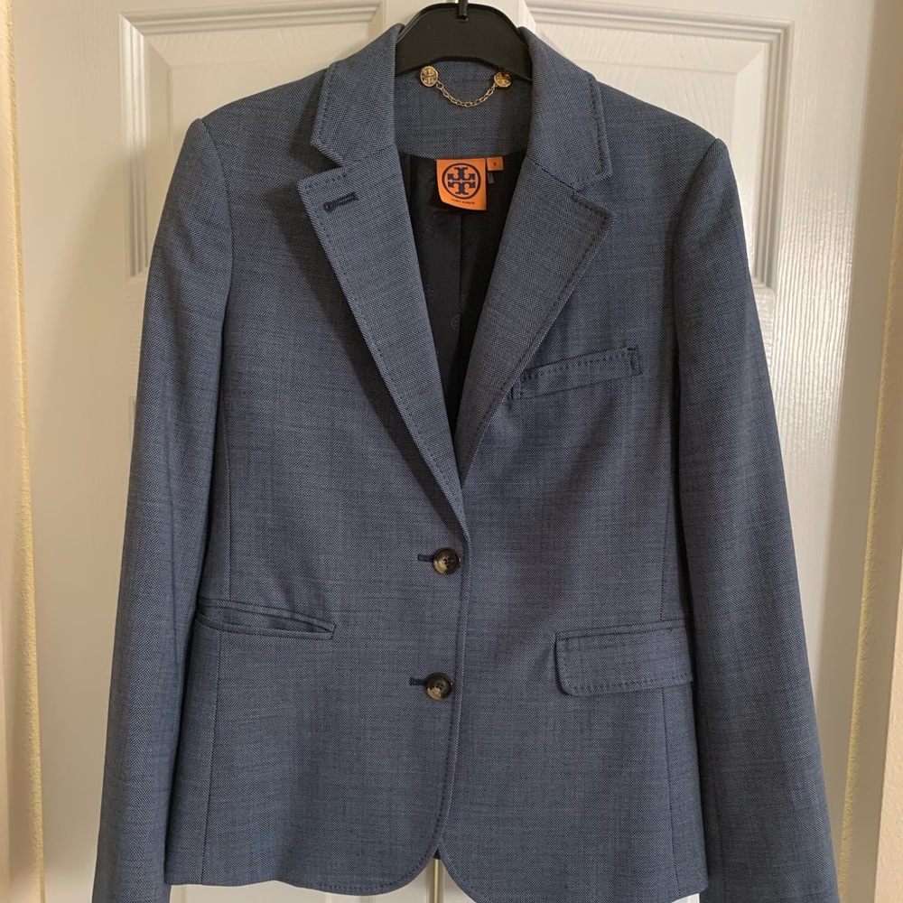 GUC Tory Burch blue blazer size 8